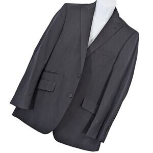 NWT@$180! J. FERRAR! MODERN FIT BLUE/BLACK MICRO-STRIPE LT WEIGHT JACKET! SZ 42R